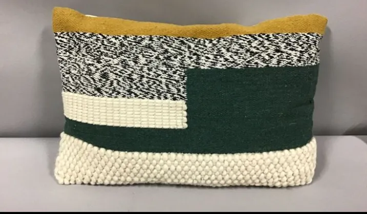 color block lumbar pillow 