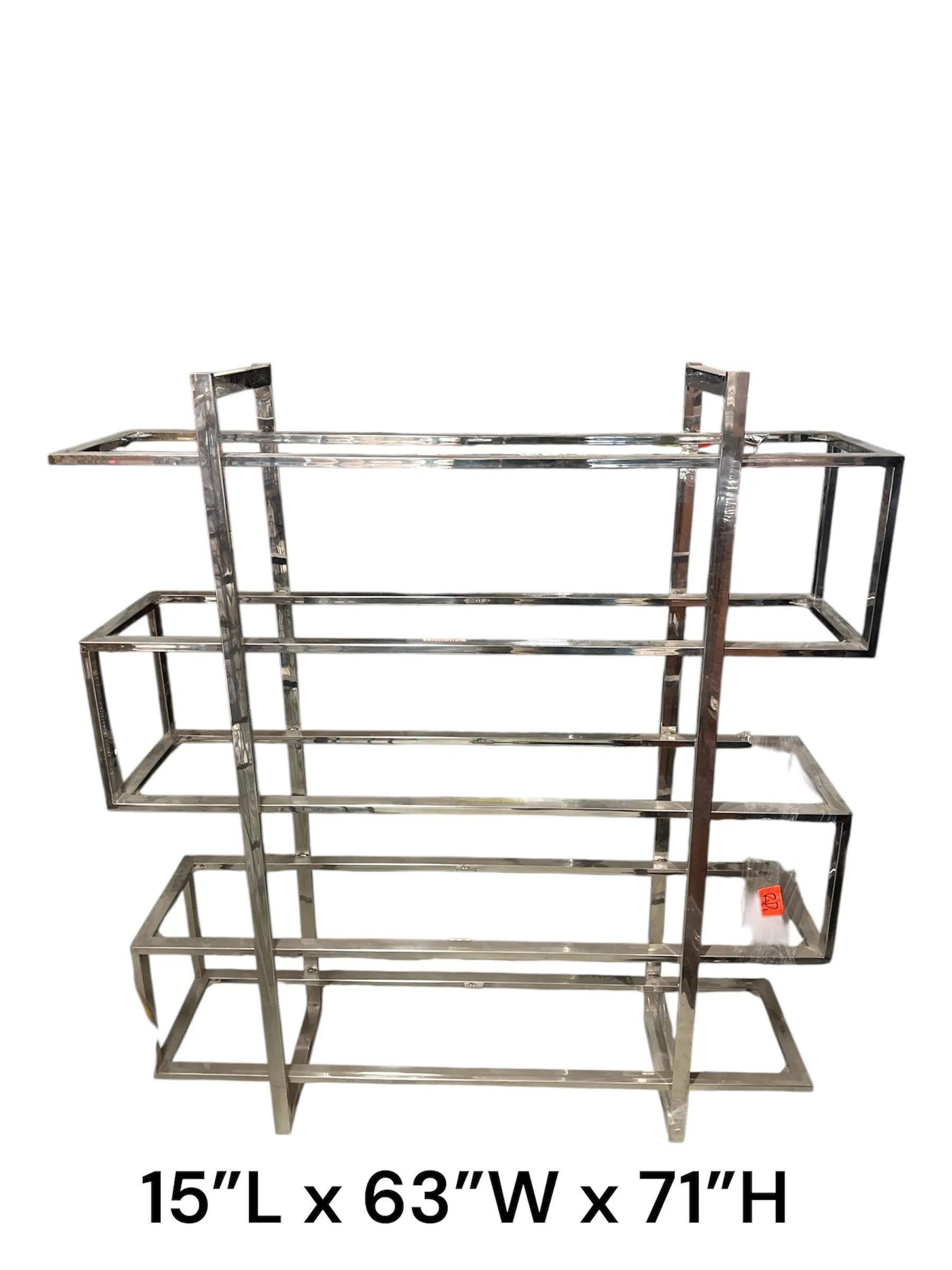  chrome  and glass shelf /shelving