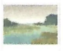 serene marsh  art painting 