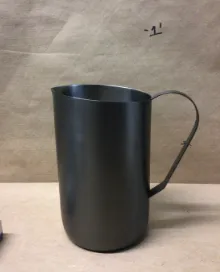 pitcher black crate and barrel 8"