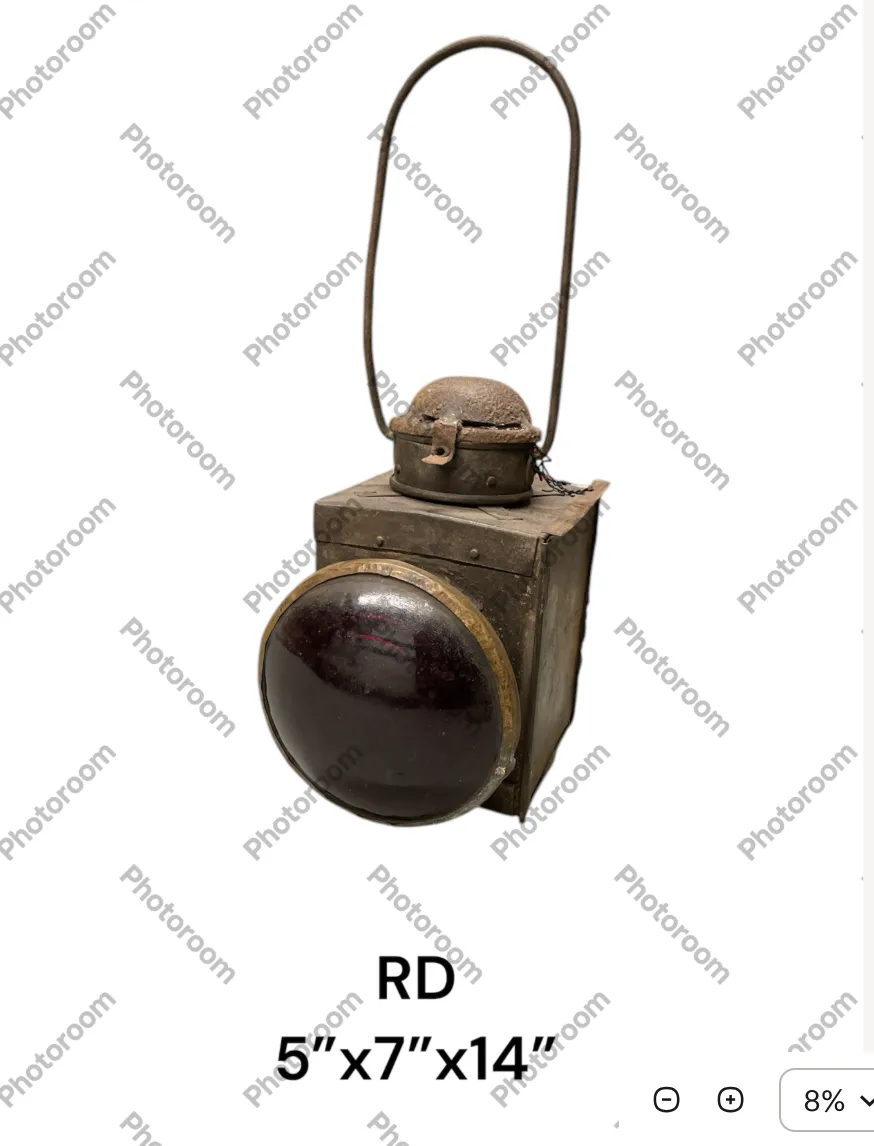 vintage railroad lantern