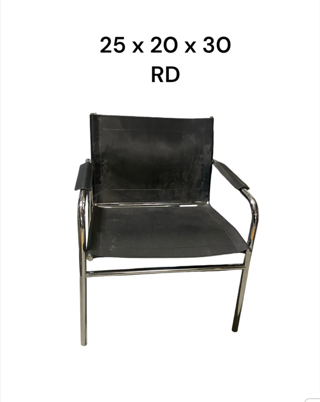 Leather "Klinte" Armchairs by Tord Bjorklund black leather and tubular chrome