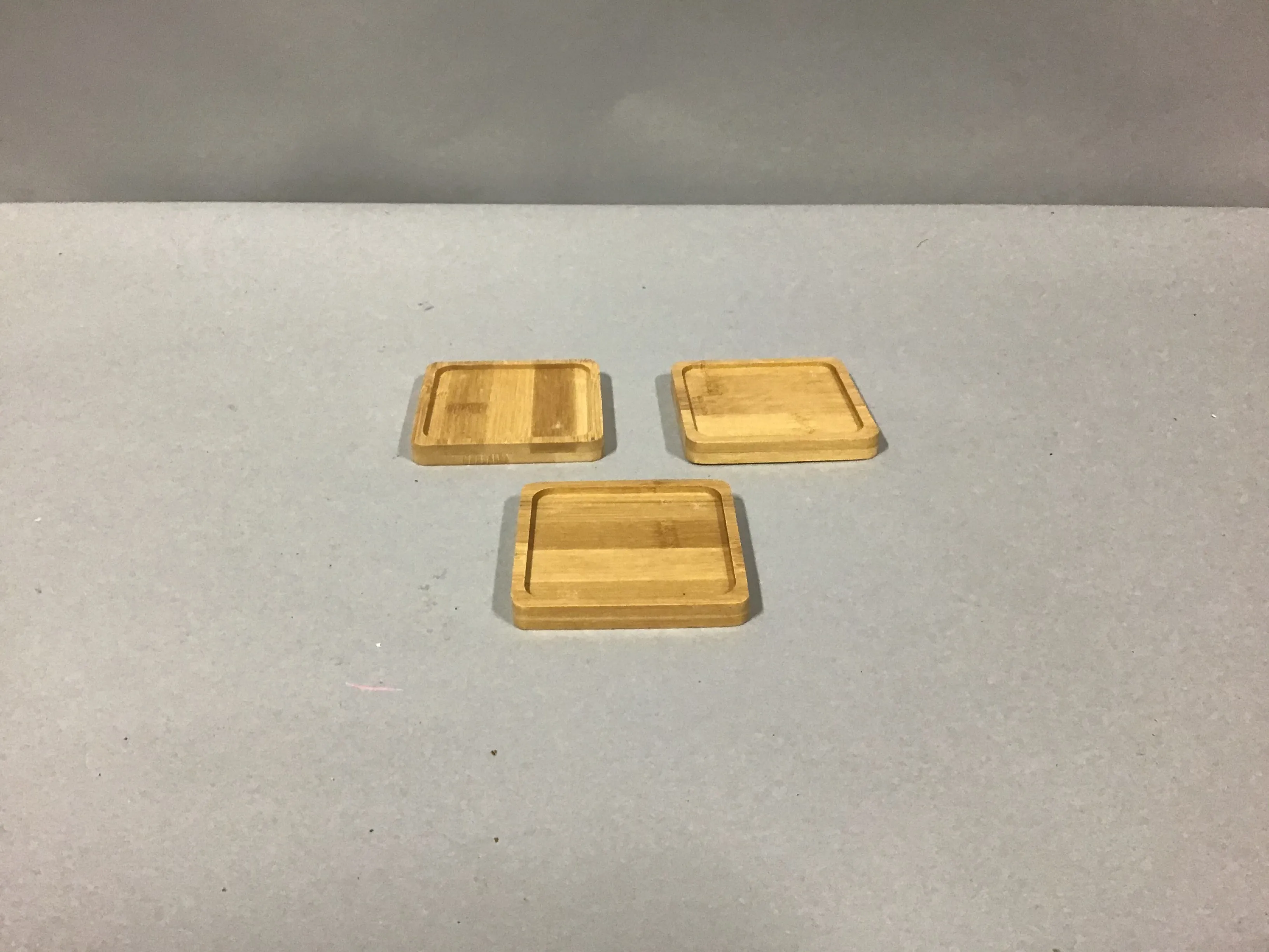 wood coasters x3 