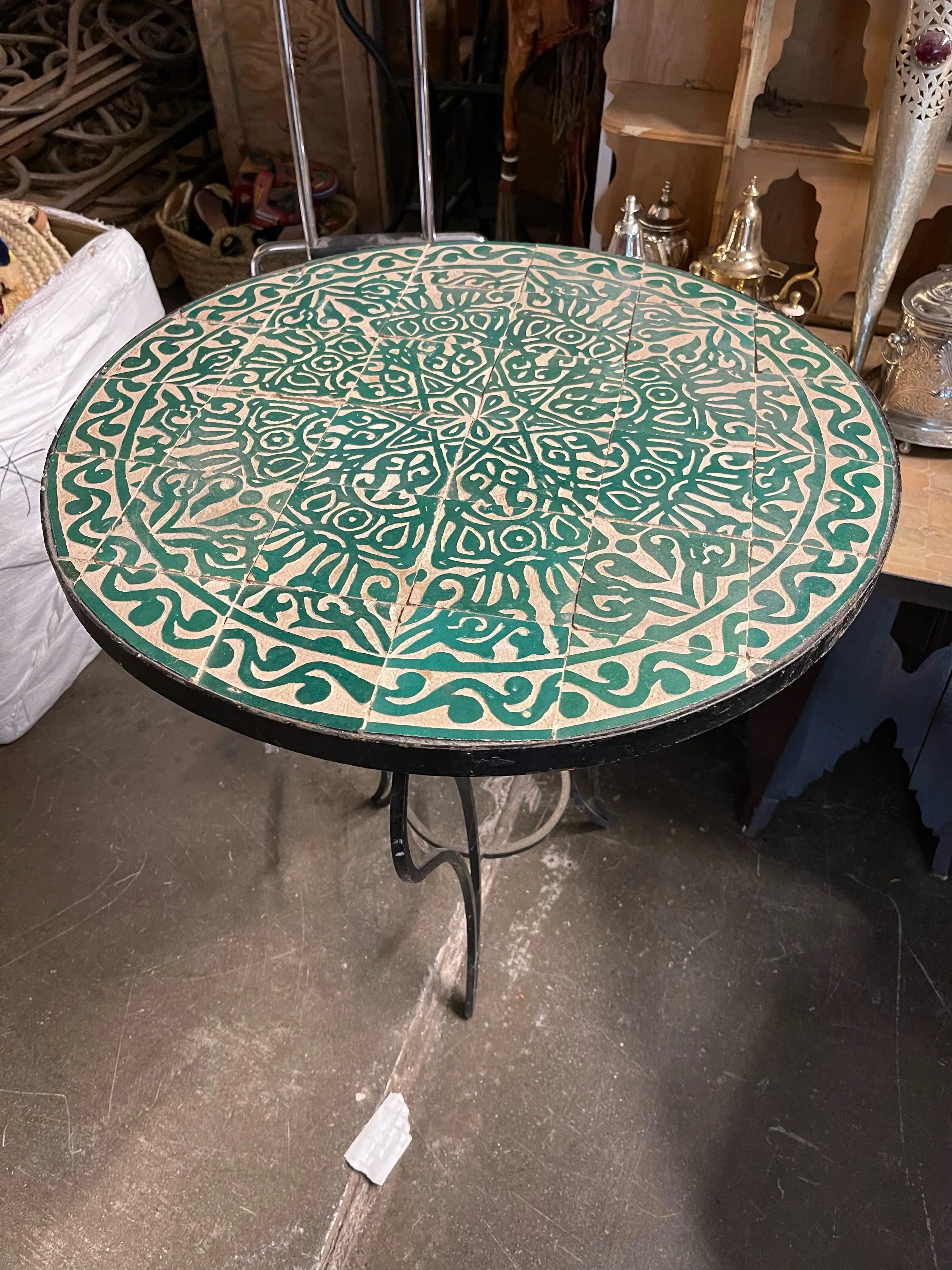 moroccan tile tables