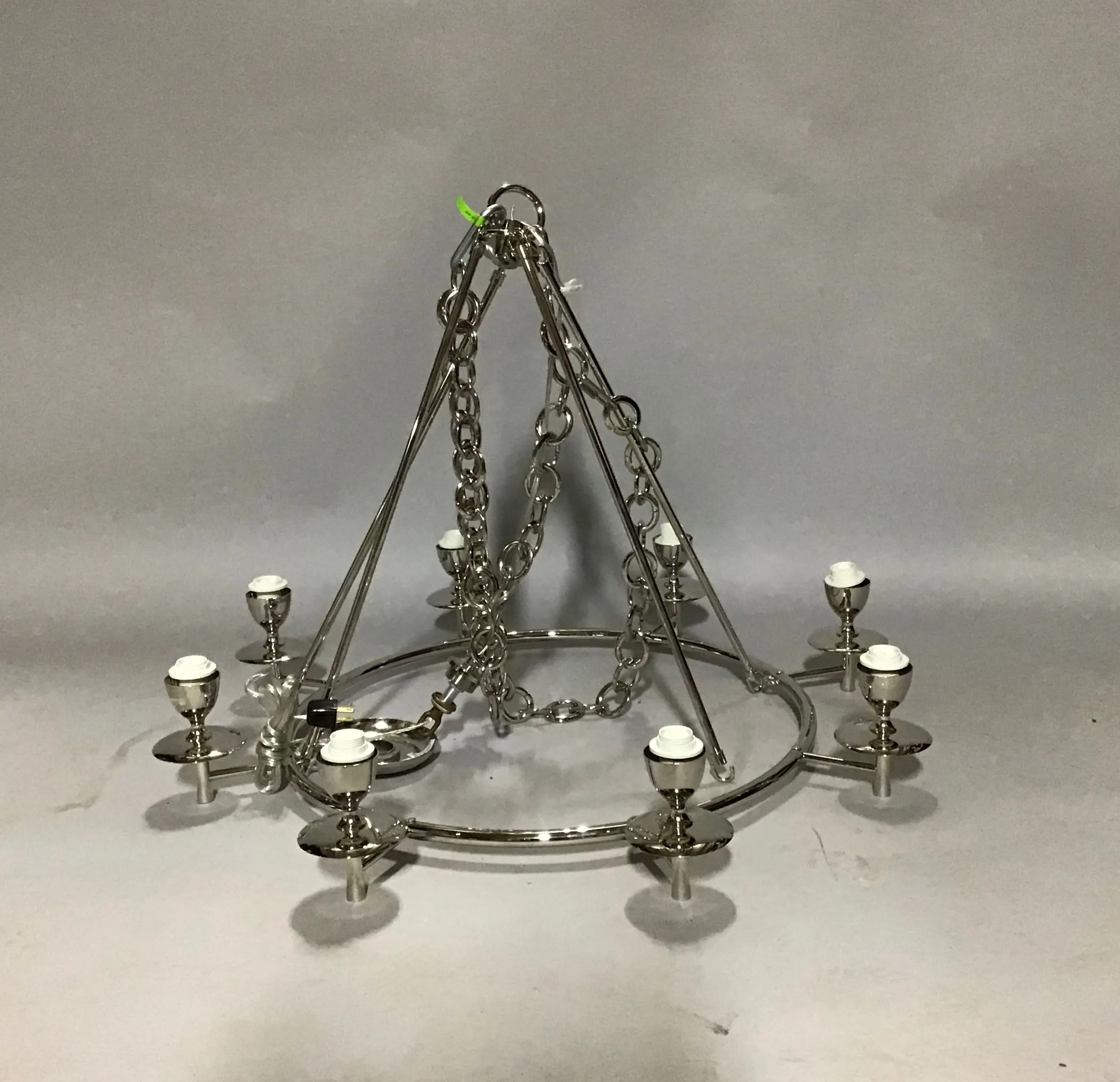 8 light chrome pendant /chandalier 