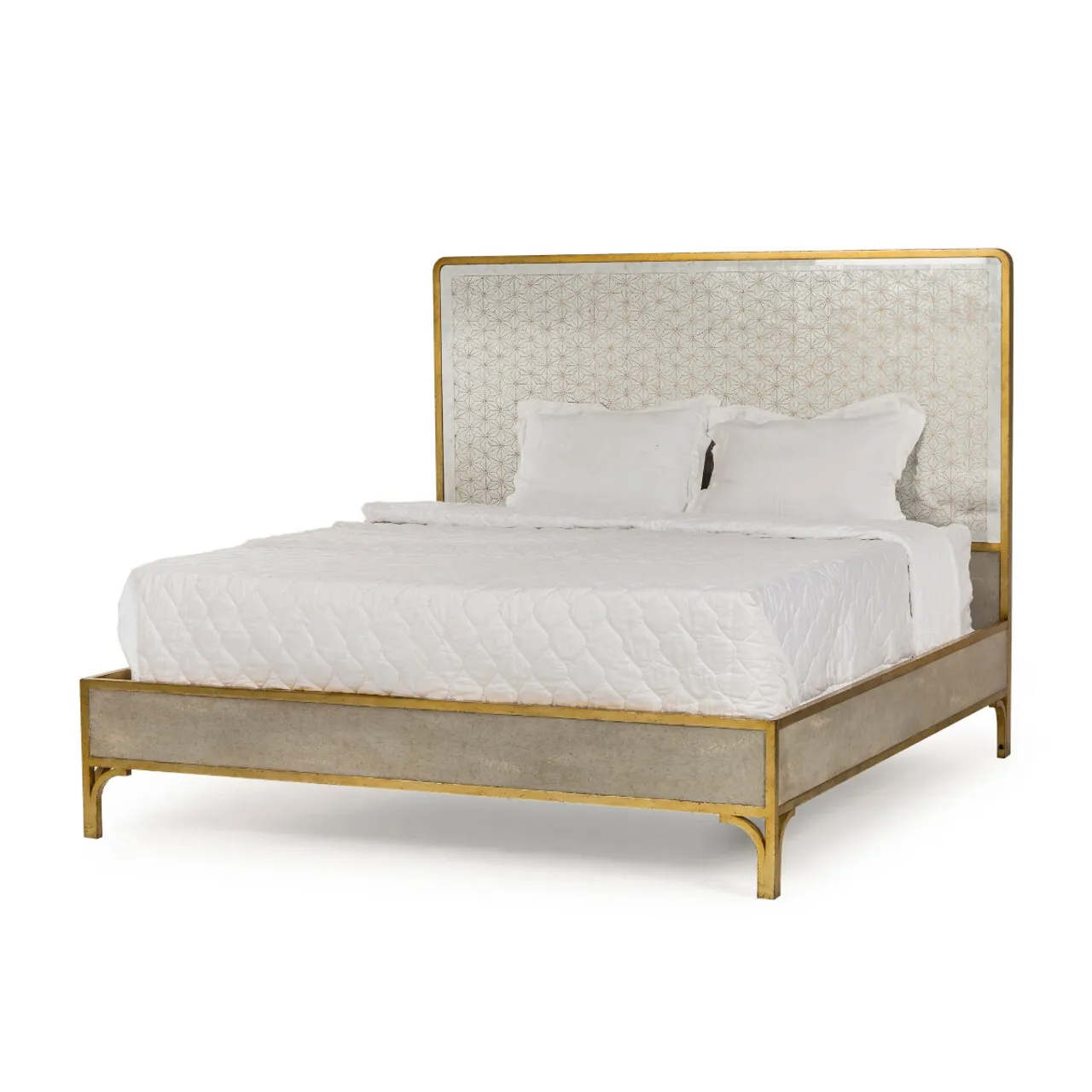 gold queen mirror bed Gilded Star Mirror Bed by Tracey Boyd 