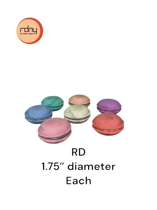 fake macaroons multi color