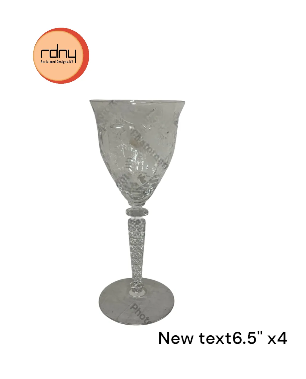 cut crystal wine glasses tulip shape