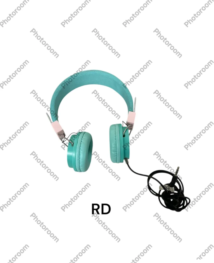 blue headphones