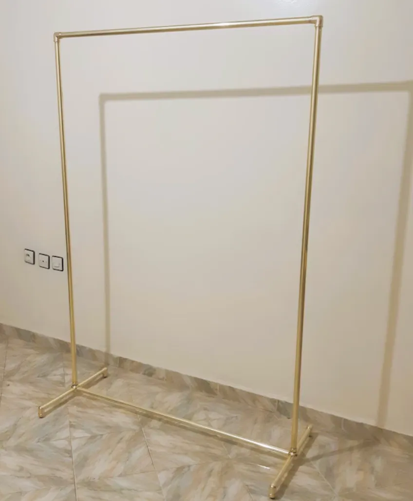 brass wardrobe rack