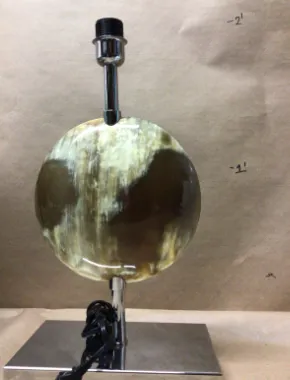 Arcahorn natural horn lamp center mount round