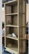 wood open shelving unit