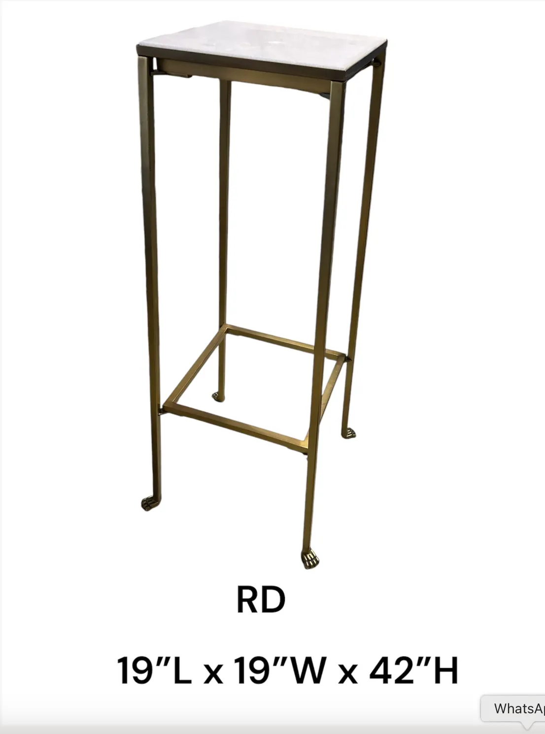 marble top pedestal gold leg with small feet arteriors modern pygmalion