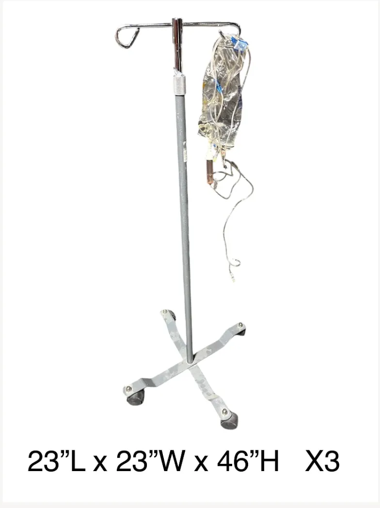 iv pole 23 x23 x46h