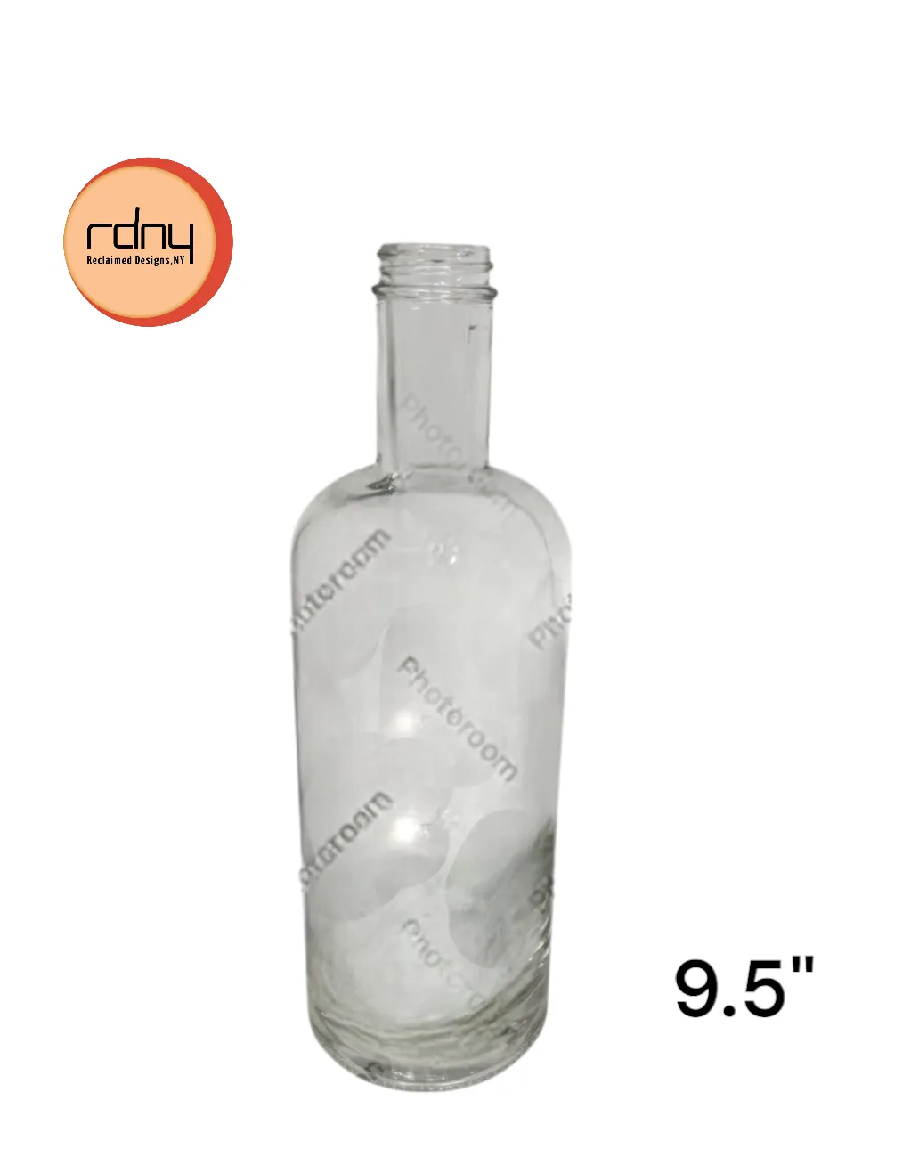 clear glass bottle