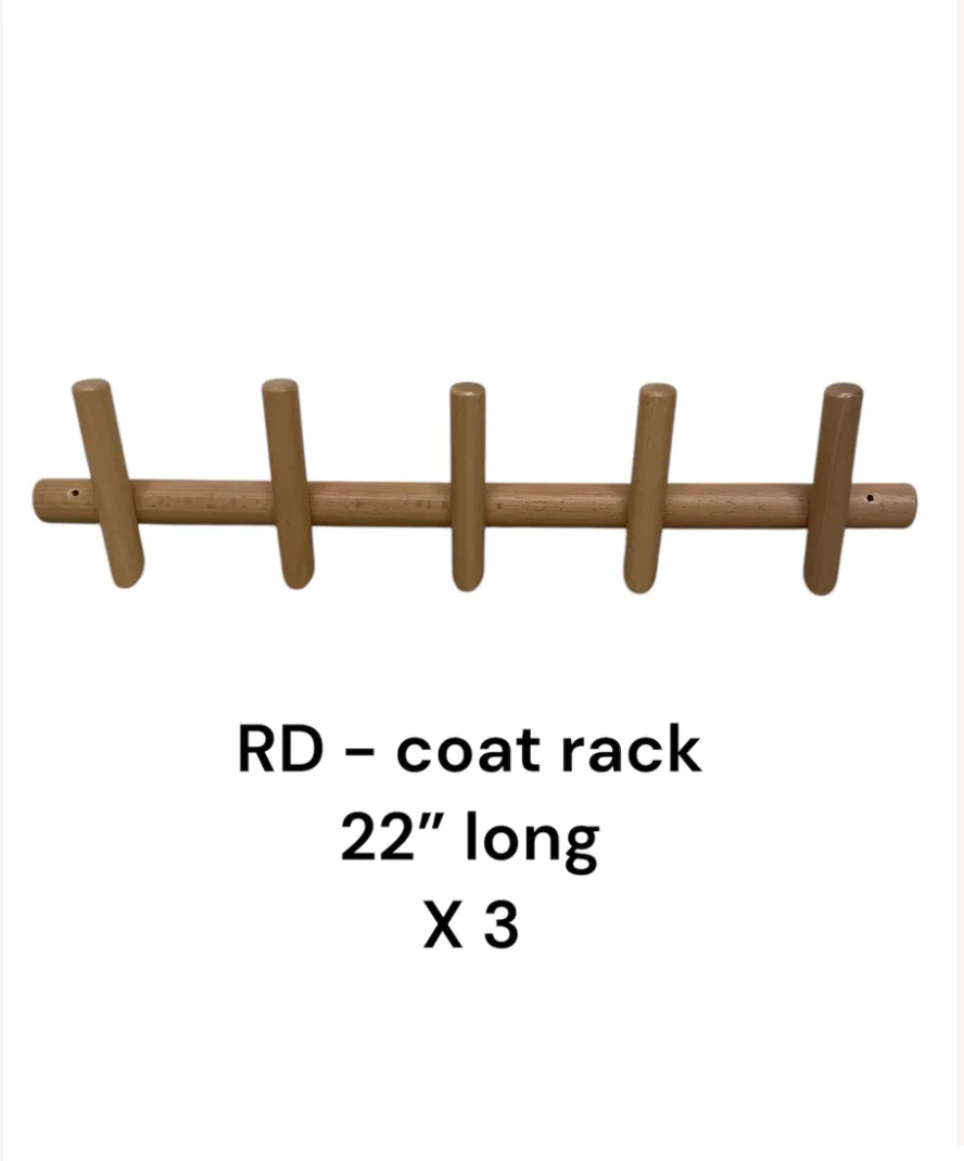 wood wall coat rack wall mount22"