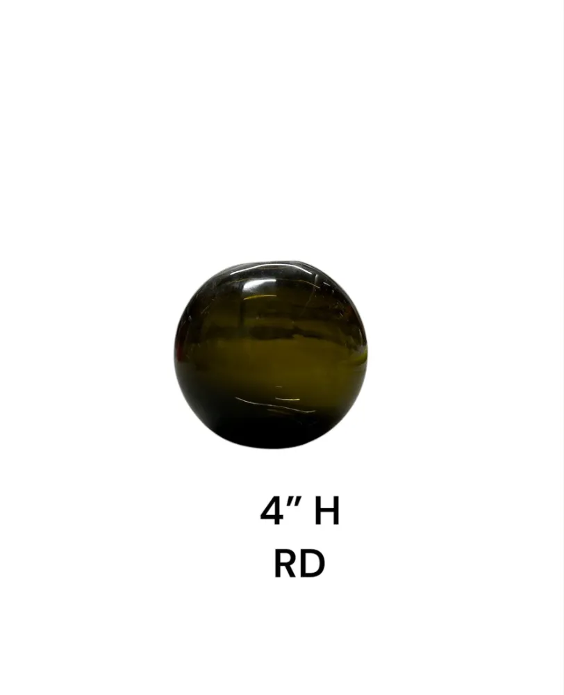 orb glass vase 4"