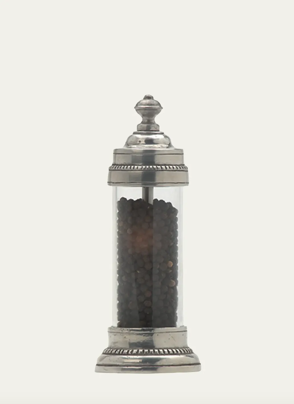 match toscana salt and pepper grinder pewter and glass