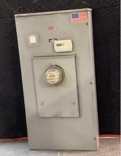 electrical panel with exterior meter