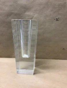 glass vase vera wang wedgewood 8"