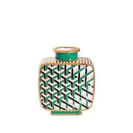 maze vases jonathan adler green 8"h