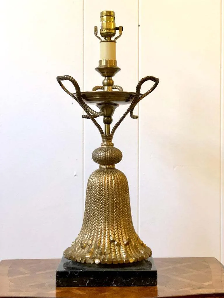 hollywood regency brass tassel by chapman 