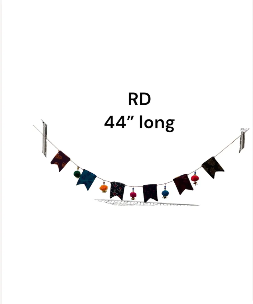 felt flag garland 44"
