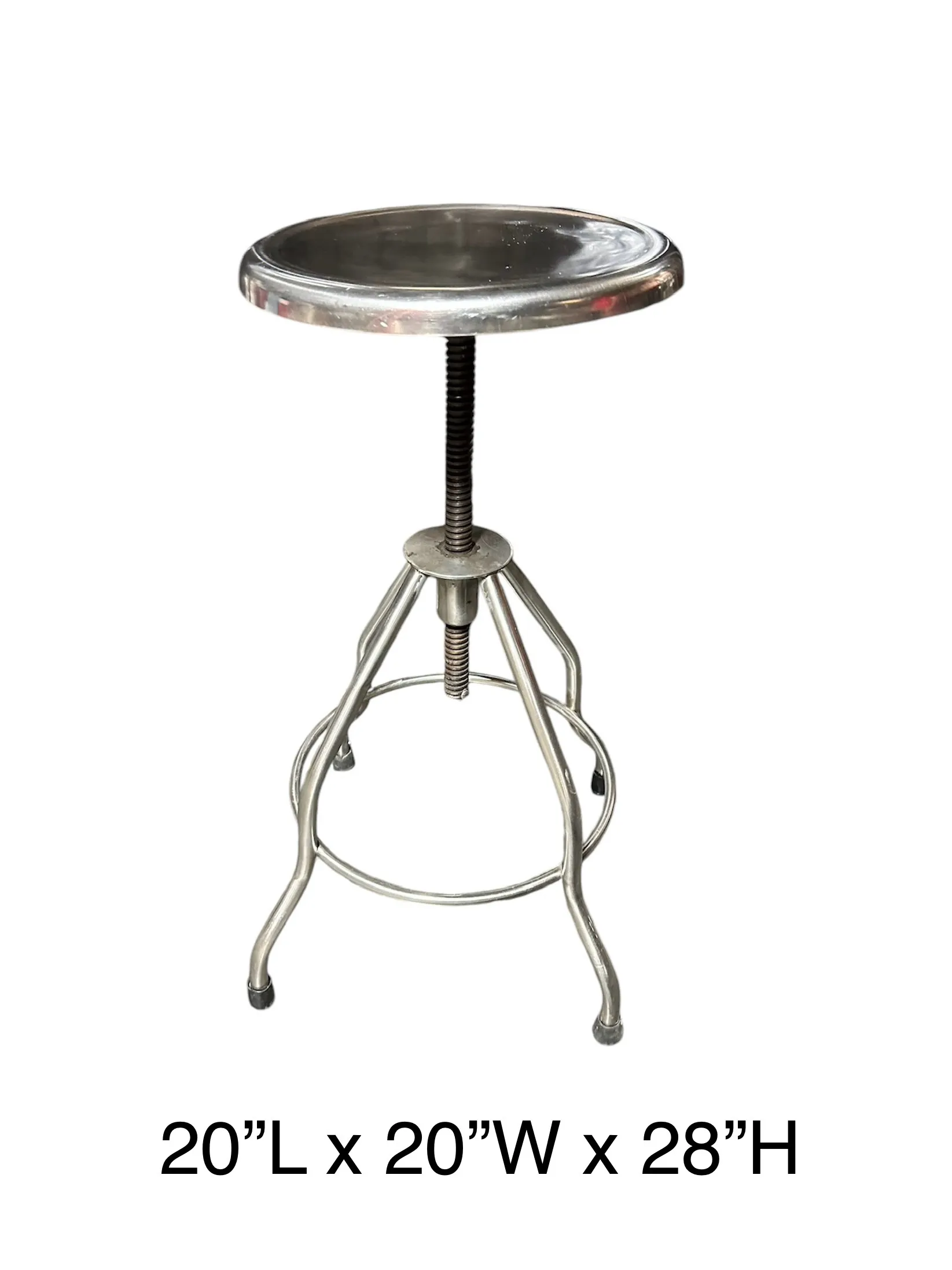 Vintage Steel adjustable stool