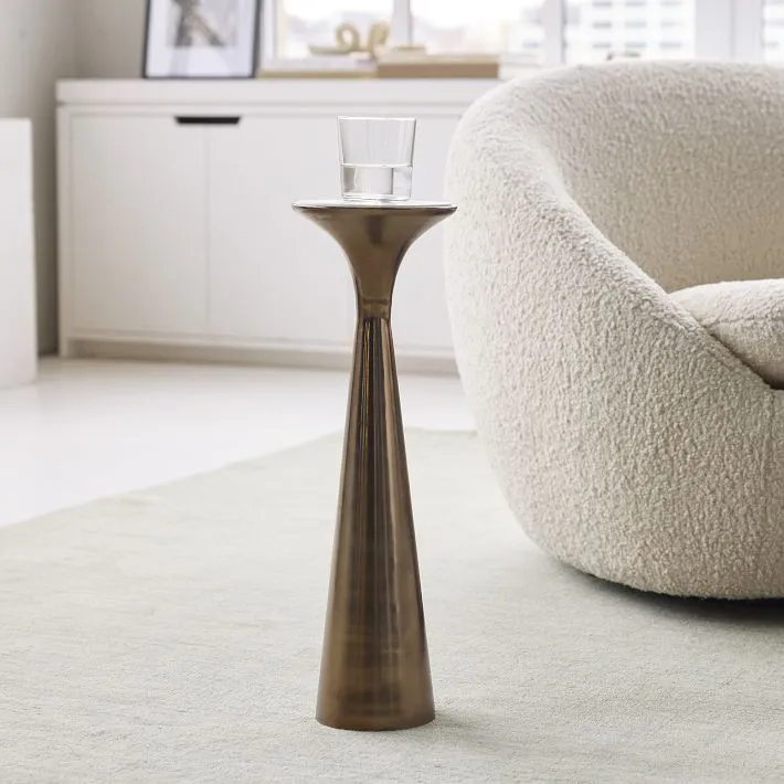 west elm drink table 7" x22"h