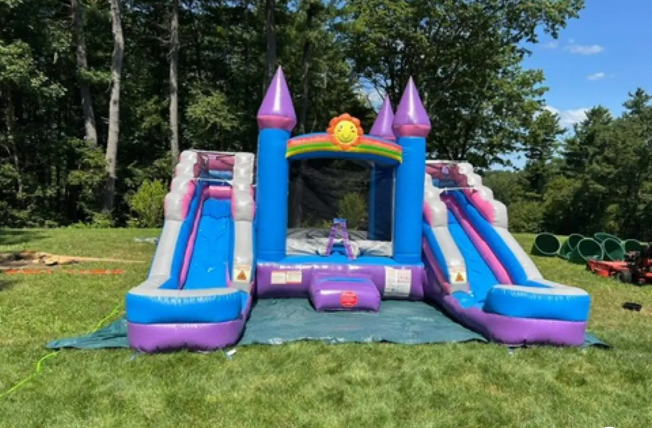 Bounce House and Double Slide Combo