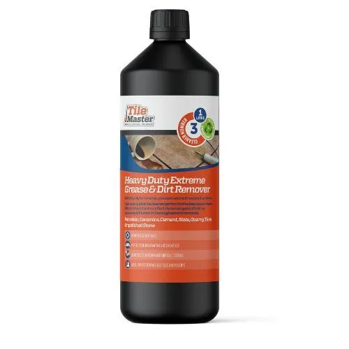 Heavy duty cleaner for tiles and natural stone