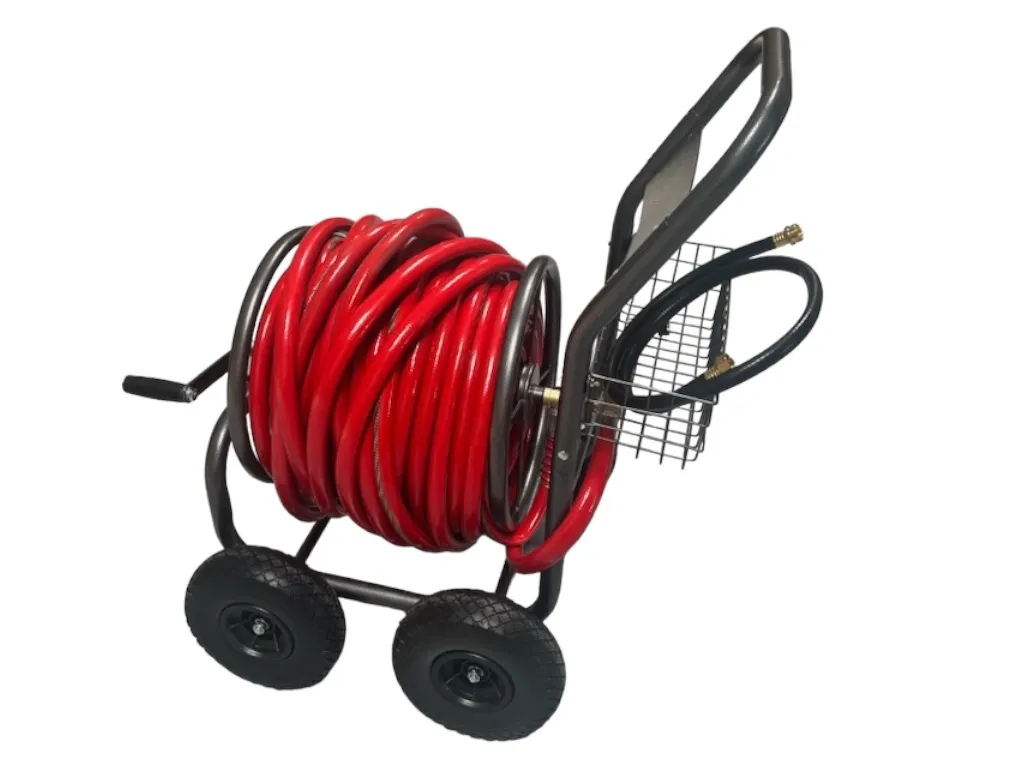 3/4 water hose/ 100 and 200 ft with wheel cart
