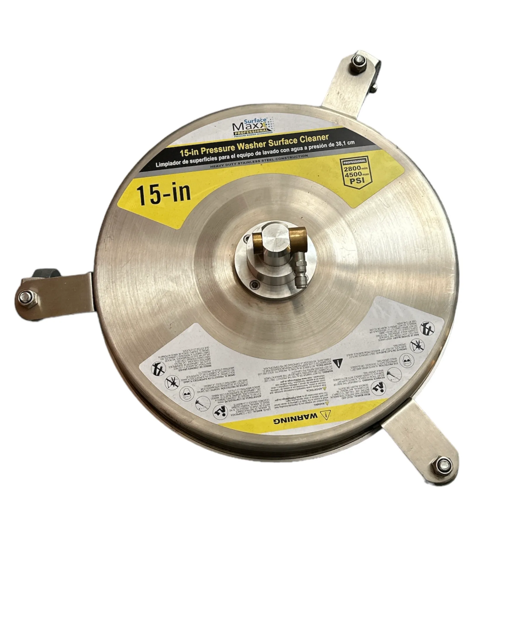 15" Pressure washer surface cleaner