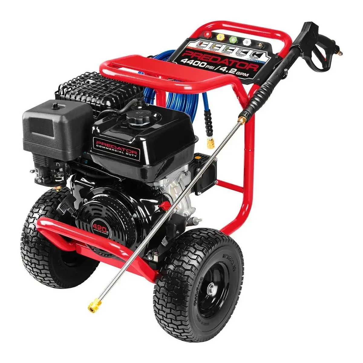PREDATOR 4400 PSI / 4.2 GPM – Gas-Powered Pressure Washer (420cc Engine) CARB