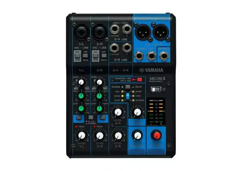 Yamaha MG06x 6-Channel Stereo Mixer w/Effects
