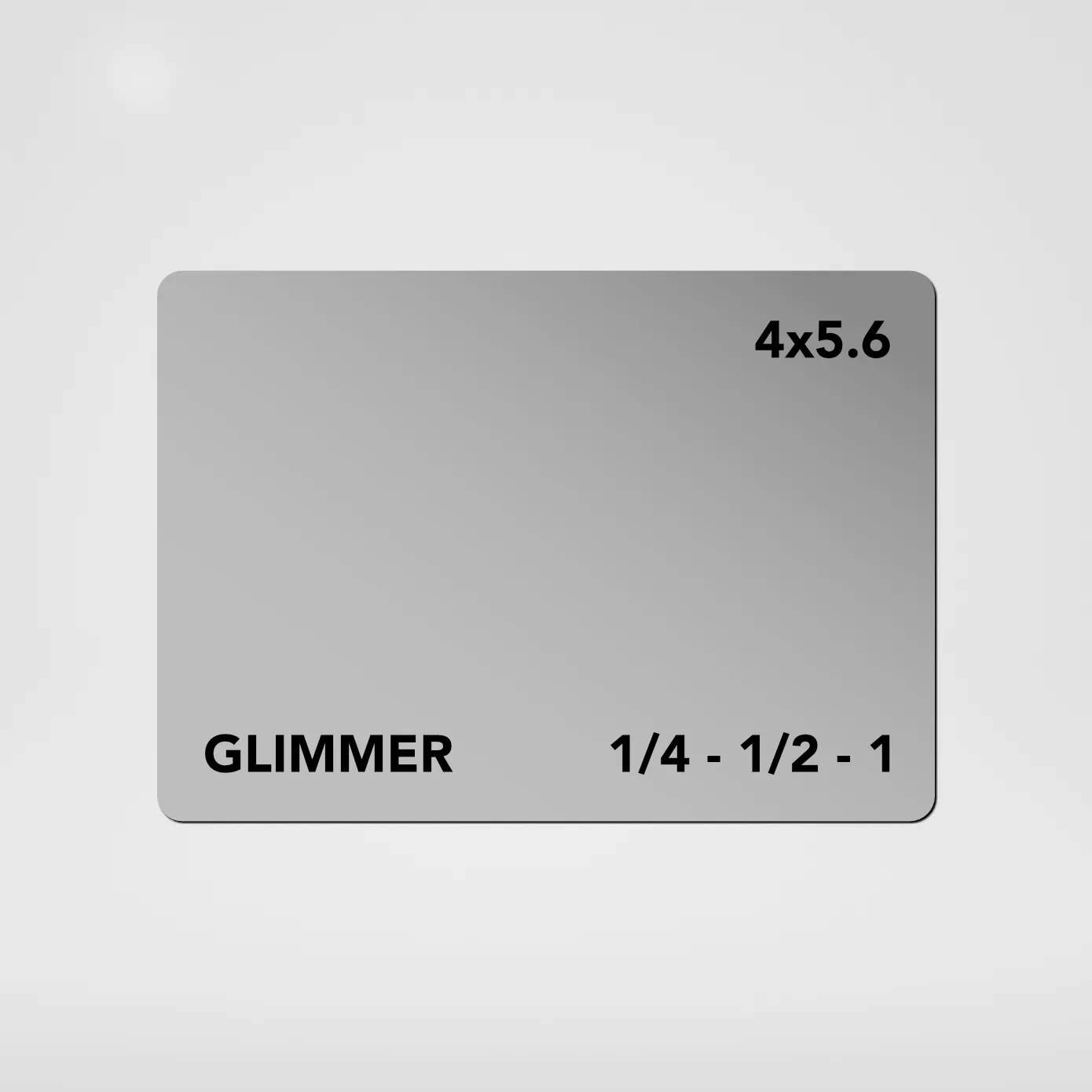 Glimmer Glass set 4x5.65