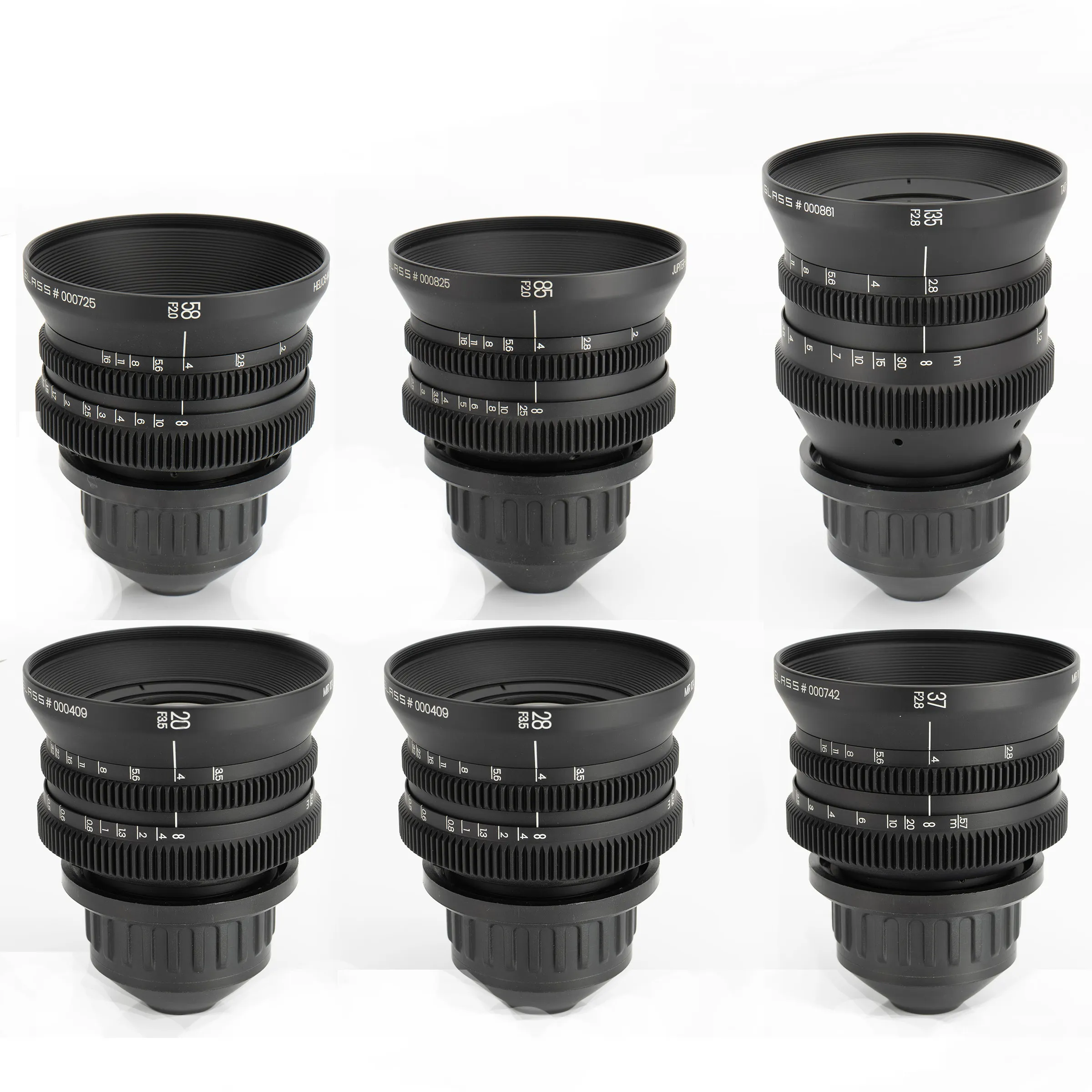 Iron Glass Rehoused Soviet Cine 6 Lens Set