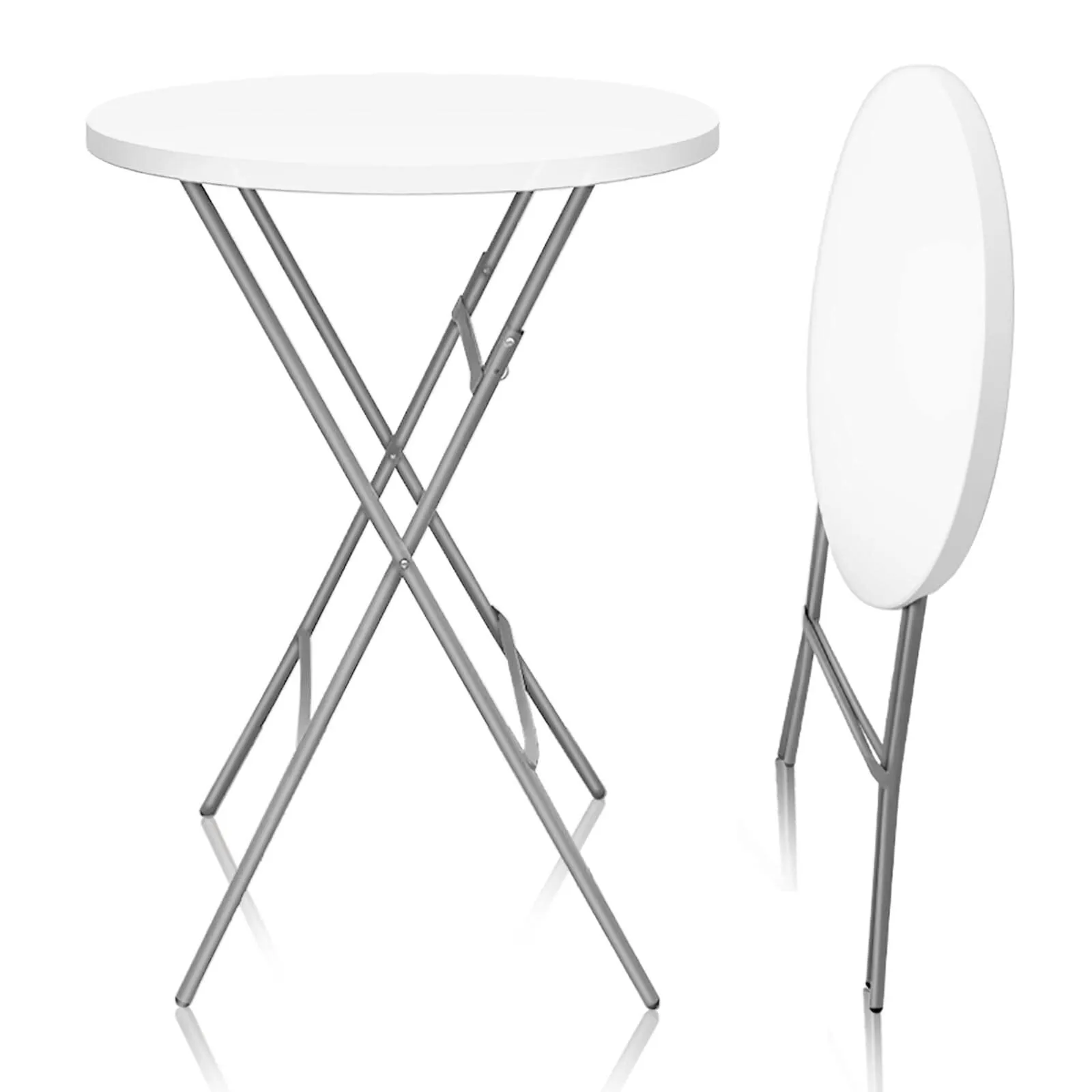 32" Round Cocktail Foldable Table