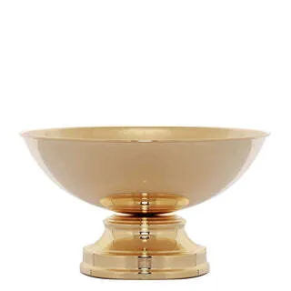 Gold Pedestal 12" Flower Pot 