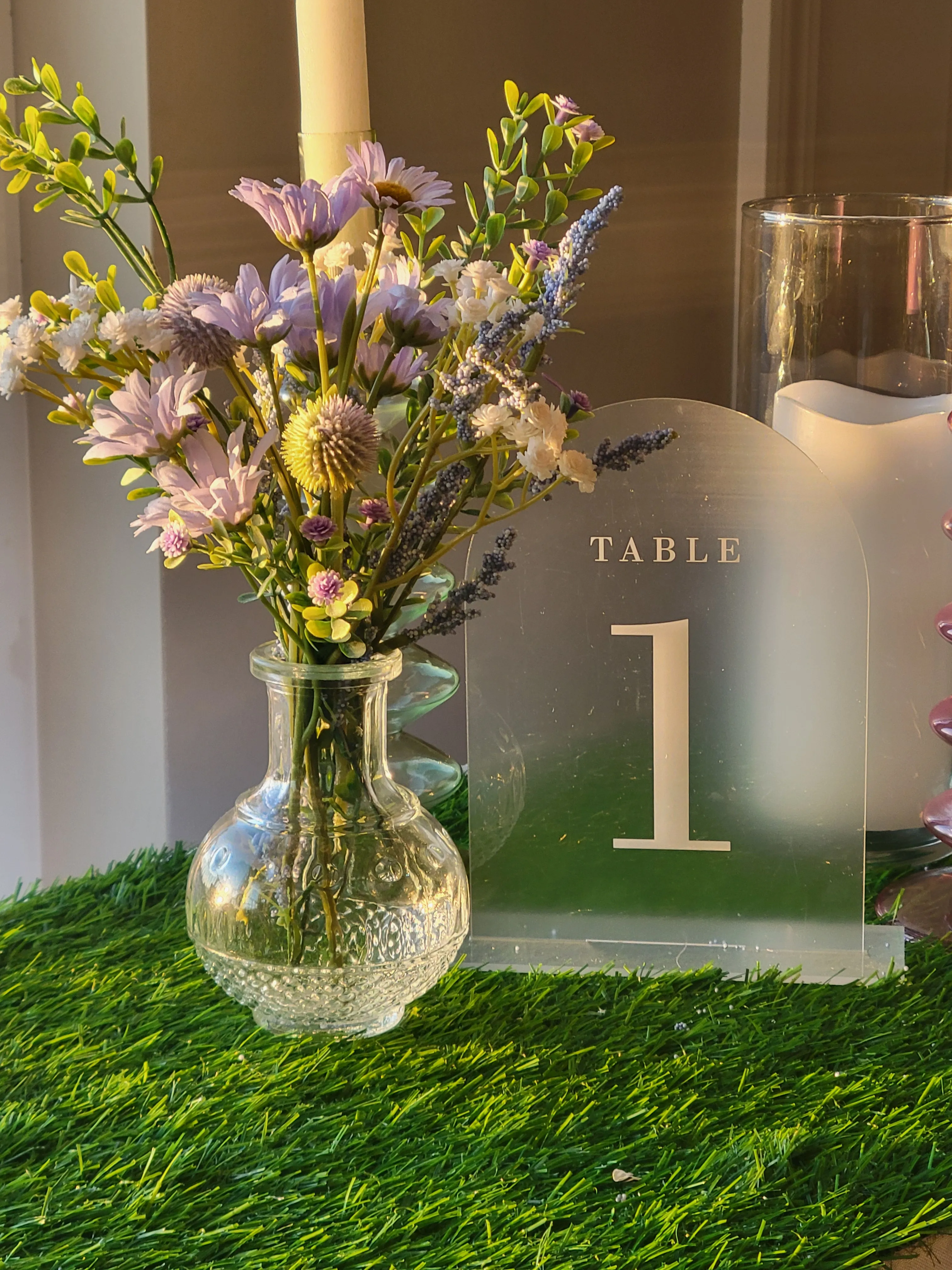  Acrylic Frosted Table Numbers 