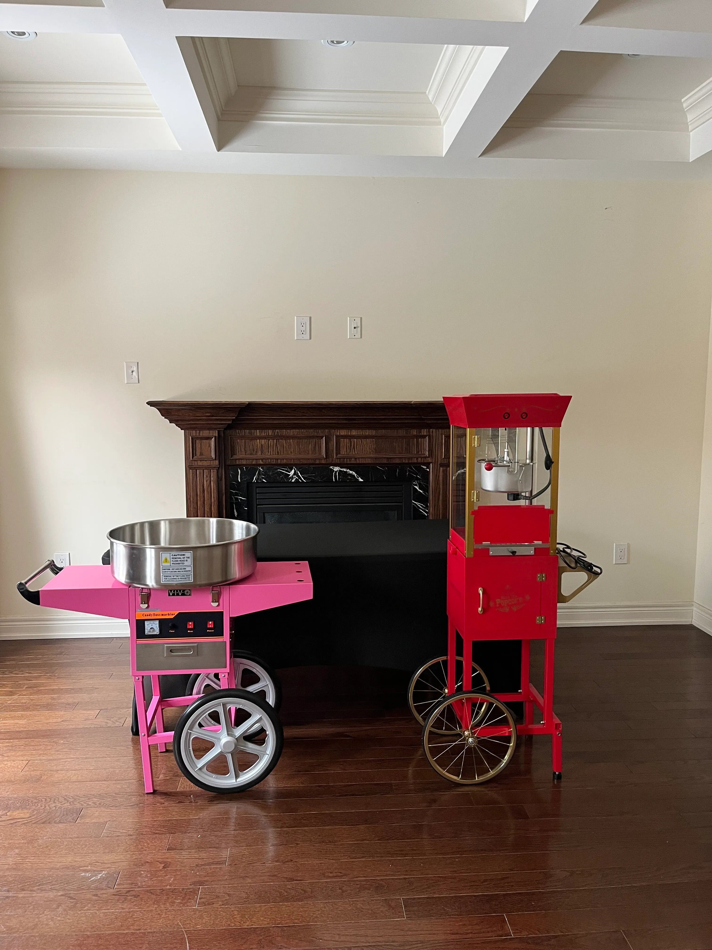Popcorn,Cotton candy machine with concession table - Bundle 1