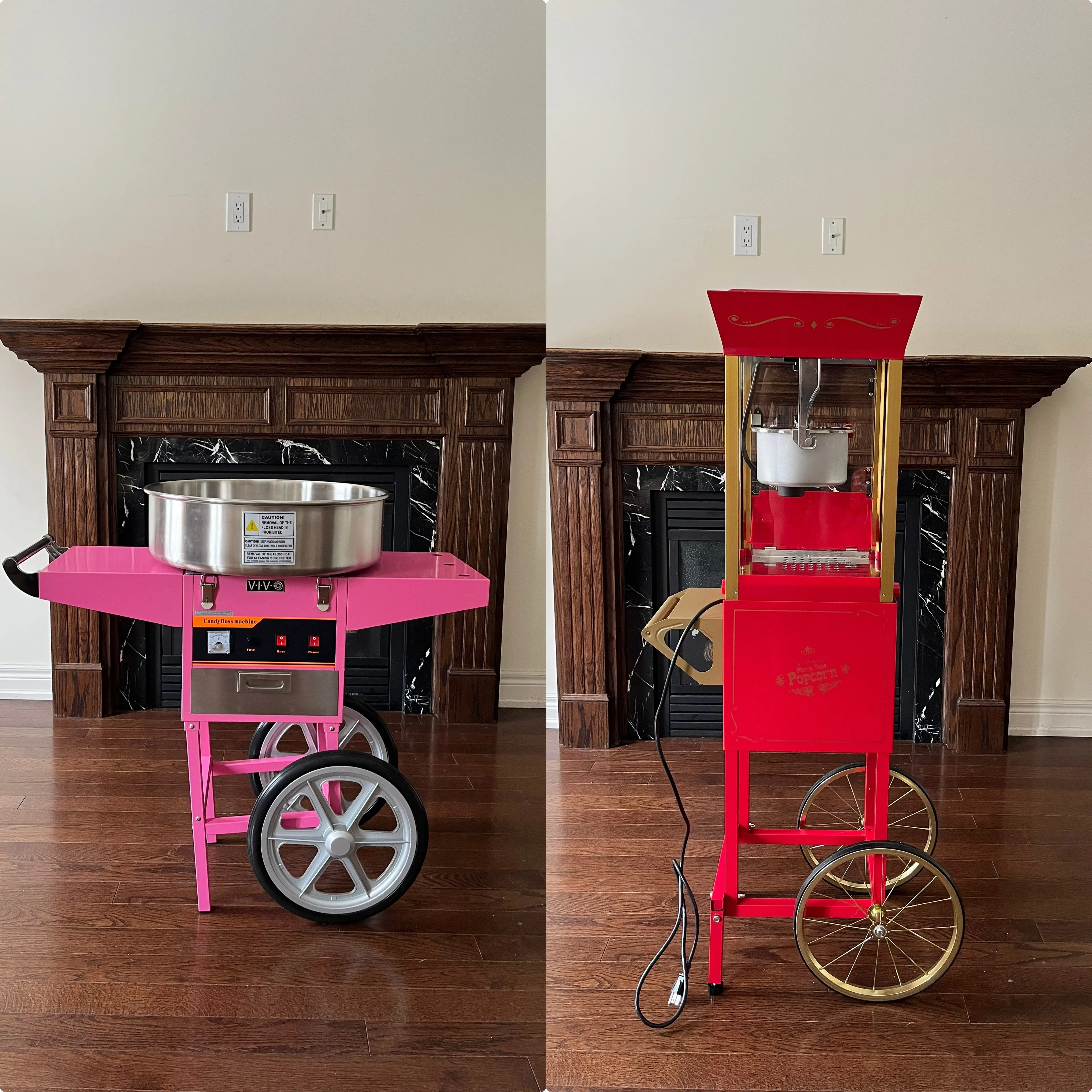 Popcorn and cotton candy machine - bundle 3