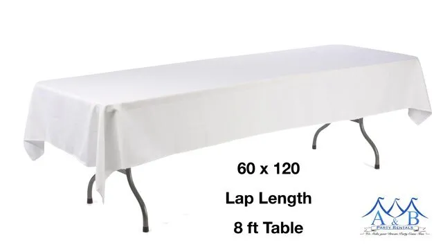8ft Table linens 