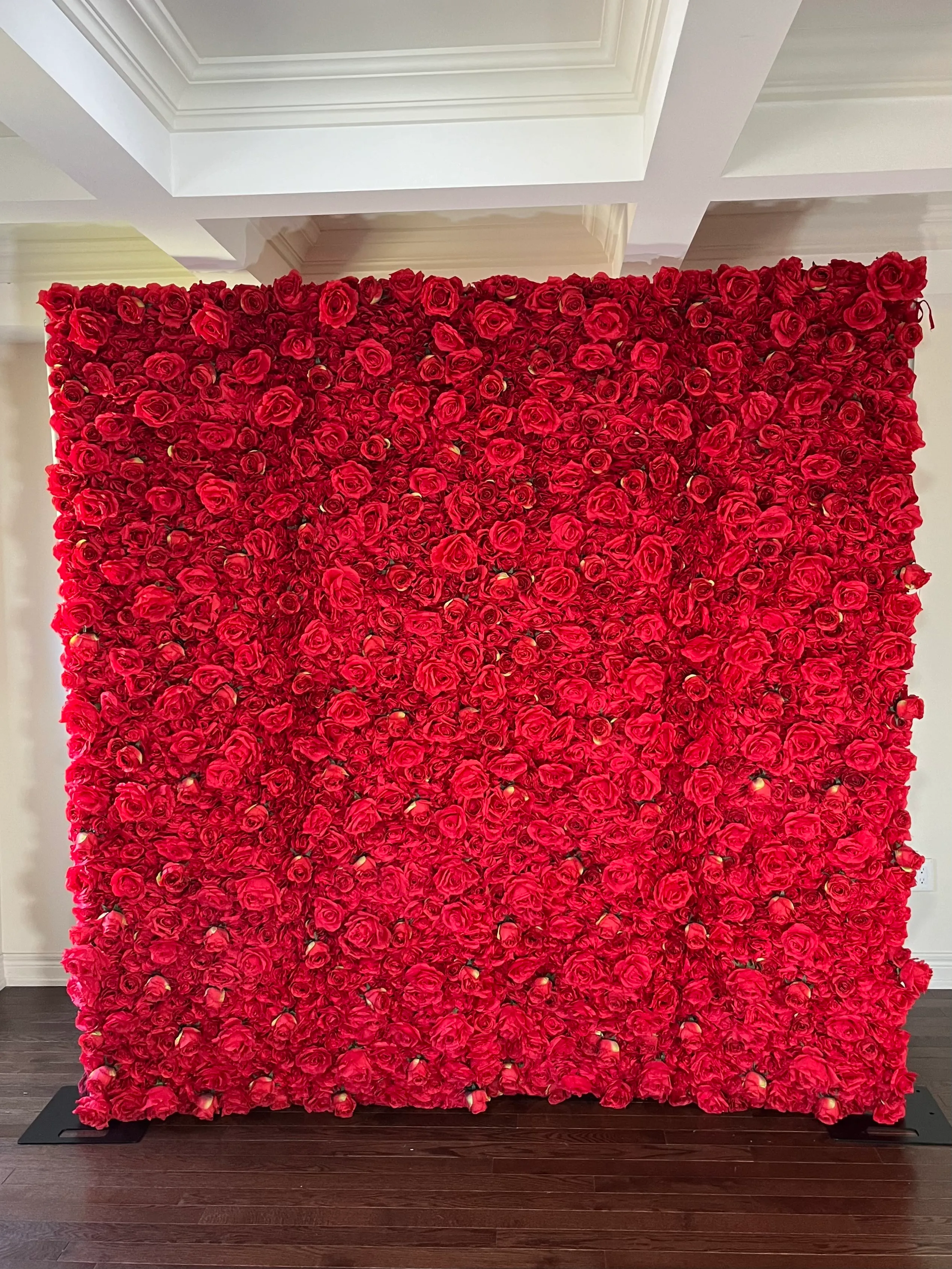 Red Rose- Flower wall (8X8ft)