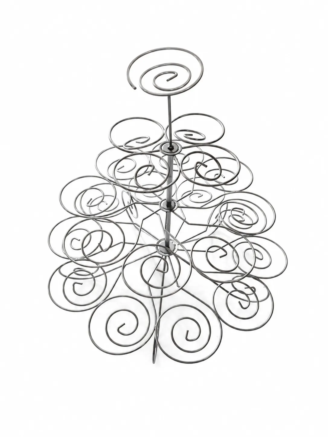 Silver Spiral Cupcake Stand