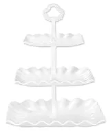 White 3-Tier Square Cupcake Stand