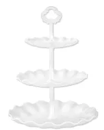 White 3-Tier Round Cupcake Stand