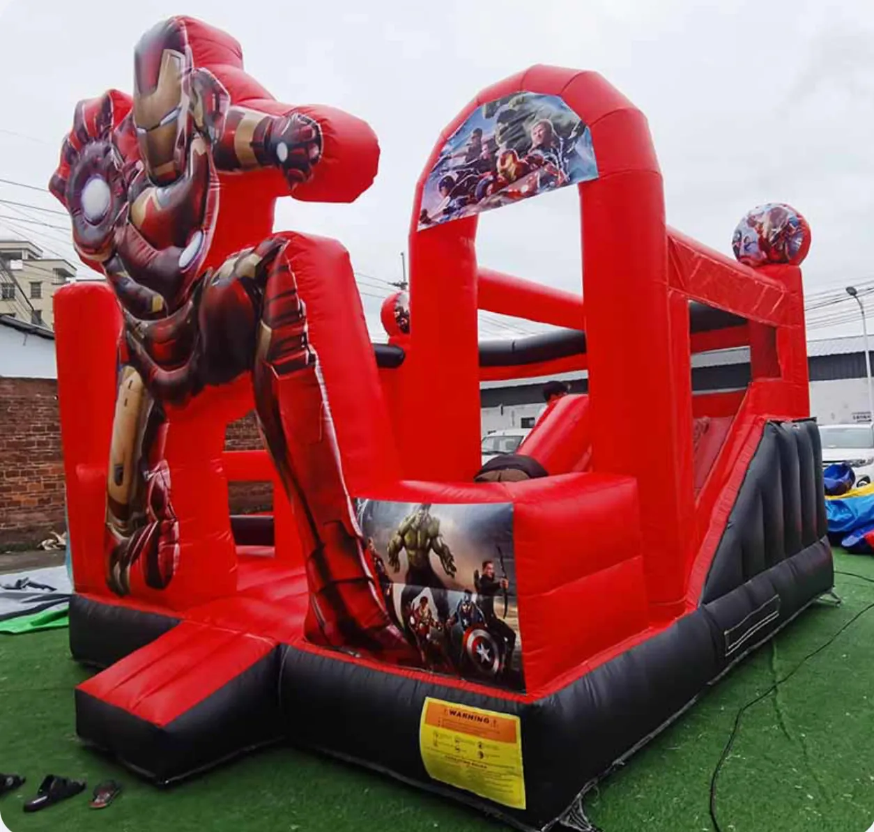 Iron Man Bounce House With Slide