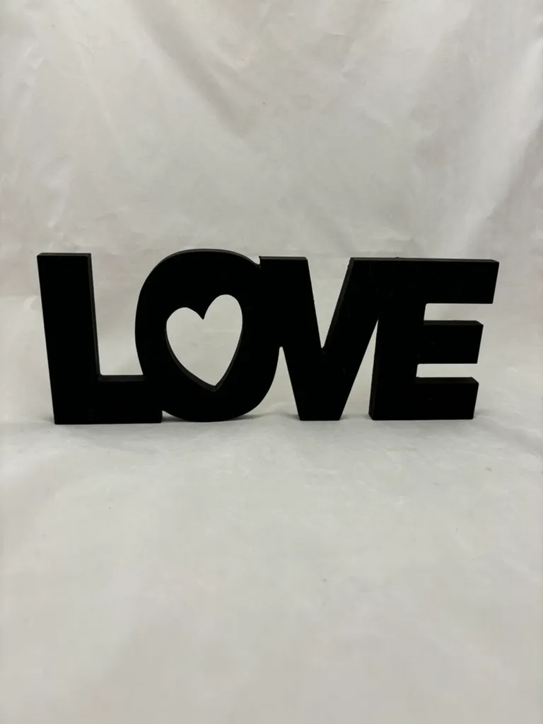 Black "Love" Sign 2