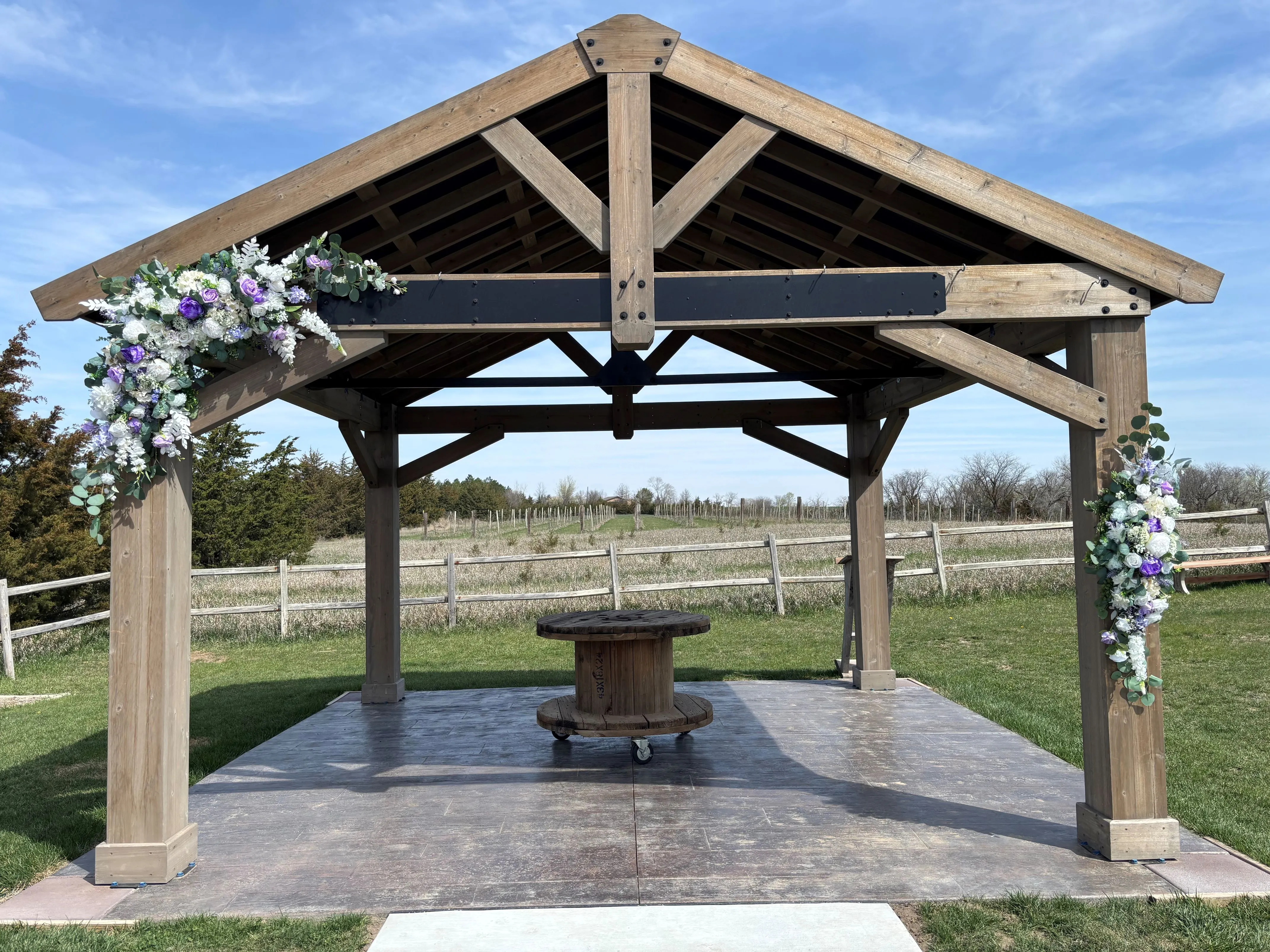 Lavender 2 pc Floral Arch Swag 